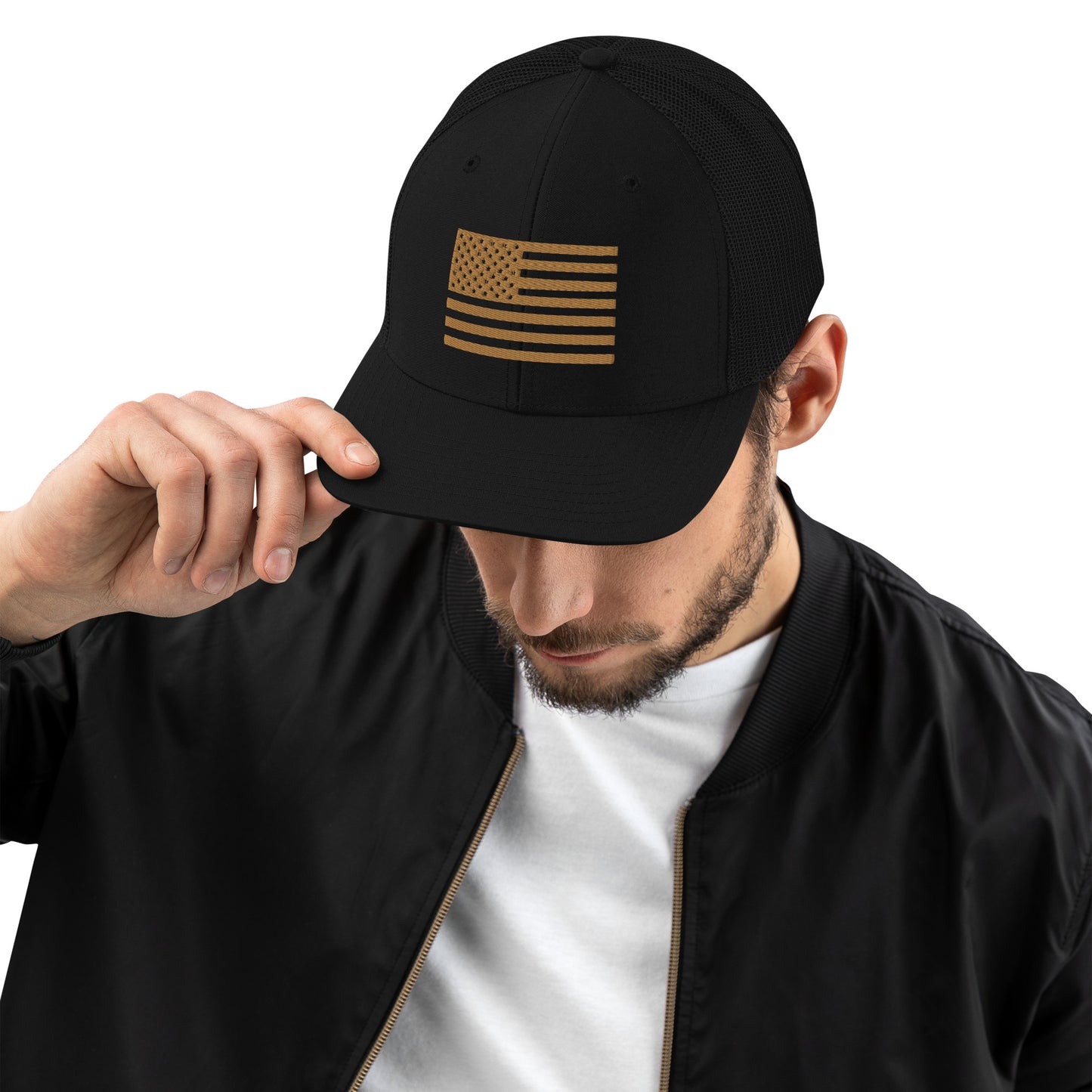 Gold Flag Trucker Hat
